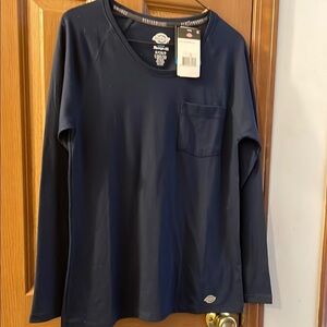 Dickies Navy Long Sleeve Tee